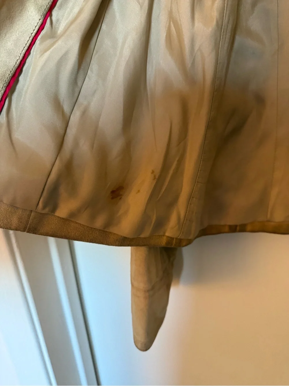 J.Crew Tan Suede Leather Zip Jacket XS Style 62065 Genuine Leather